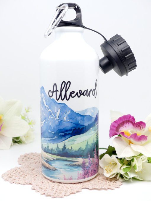 Gourde de sublimation Allevard en inox 600 ml et son lac 